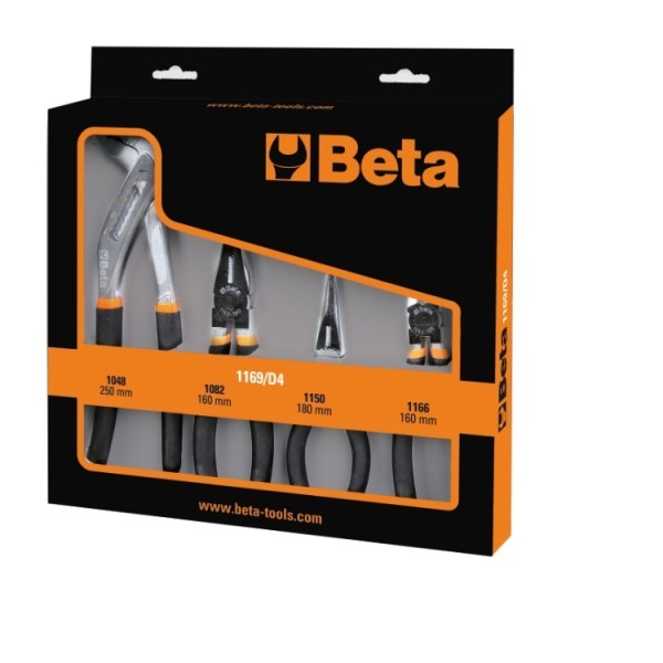 autres-accessoires-pinces-et-outils-de-prehension-sertissage-denudage - jeu-de-4-pinces - 1169/D4 - beta-tools - Tinsal - Algérie