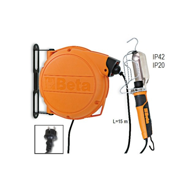 lampes-baladeuses - enrouleur-automatique-avec-baladeuse-230-v - 1843BM - beta-tools - Tinsal - Algérie